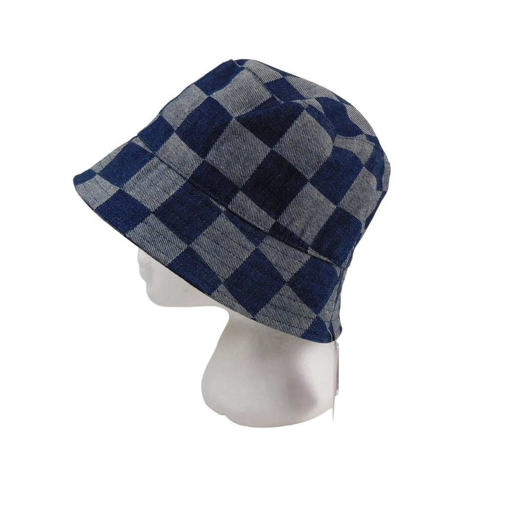 Wild Fable Women's Wild Fable Checker Board Denim Bucket Hat - Picture 4 of 8